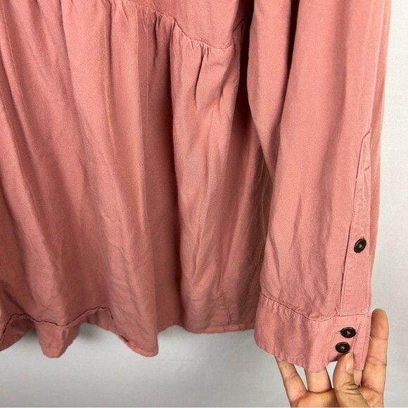 Torrid button shirt long blouse dress size 1 - Picture 4 of 6